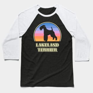 Lakeland Terrier Vintage Sunset Dog Baseball T-Shirt